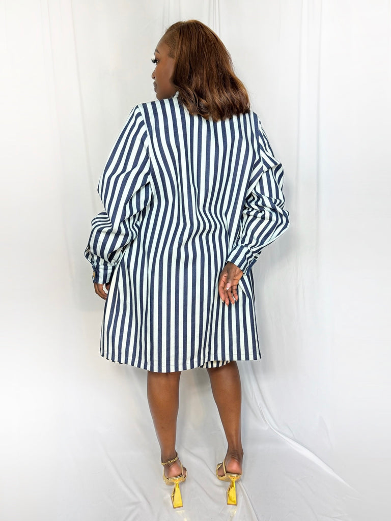 Jenna Shirt Dress Striped / S Jenna Shirt Dress Striped / S