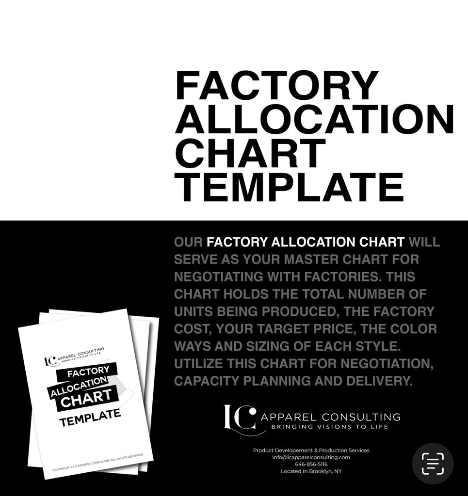 LC Factory Allocation Chart Template